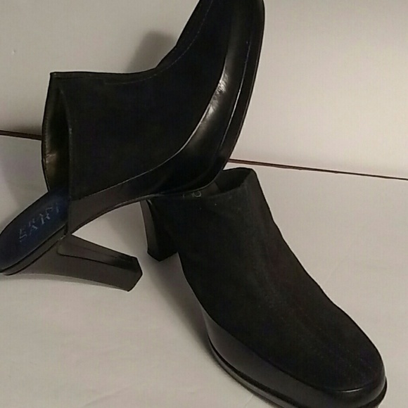 Franco Sarto Black Suede Mule size 10 - Picture 6 of 6